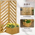 thumbnail image 4 of Outsunny Outdoor Privacy Screen with 4 Planters and 3 Hinged Privacy Panels, 4 of 10