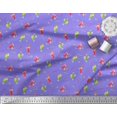 thumbnail image 3 of Soimoi Velvet Fabric Straw & Juice Beverages Printed Craft Fabric by The Yard 58 Inch Wide, 3 of 3