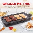 thumbnail image 2 of Dash 20” Deluxe Electric Griddle - Nonstick, Removable Cooking Plate, Drip Tray, 2 of 5