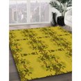 thumbnail image 3 of Ahgly Tapis Rectangulaire Lavable en Machine Intérieur Transitionnel Jaune Foncé Vert, 6 Pieds x 9 Pieds, 3 of 7