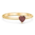 thumbnail image 1 of Heart Birthstone Ring - Garnet (January), 1 of 6
