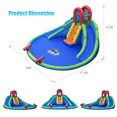 thumbnail image 2 of Costway Inflatable Bounce House Water Splash Pool Dual Slide Climbing Wall, 2 of 10