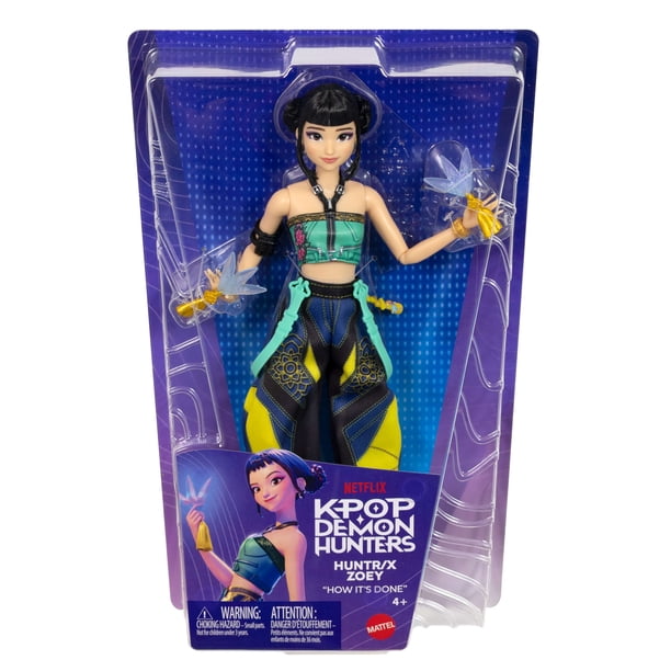 KPop Demon Hunters HUNTR/X Zoey Fashion Doll in Removable Look