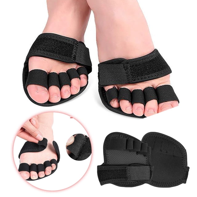 Fitness & Yoga Five Finger Half Foot Sock with Hallux Valgus Toe Separator for Indoor Use Forefoot Pad for Ballet and Foot Alignment Versatile Ten Toe Coverage and Comfort