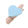 thumbnail image 3 of Miangastore 50pcs Love Wood Clips Beautiful Small Fixation Clips for Photo Painting (Blue), 3 of 9
