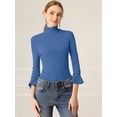 thumbnail image 3 of INSPIRE CHIC Chandail pour Femme à Col Roulé Ajusté en Tricot, 3 of 6