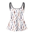 thumbnail image 5 of adviicd Tankini Top Tankini Swimsuit for Women Tummy Control Bathing Suits Tank Top(Light Purple,S), 5 of 5