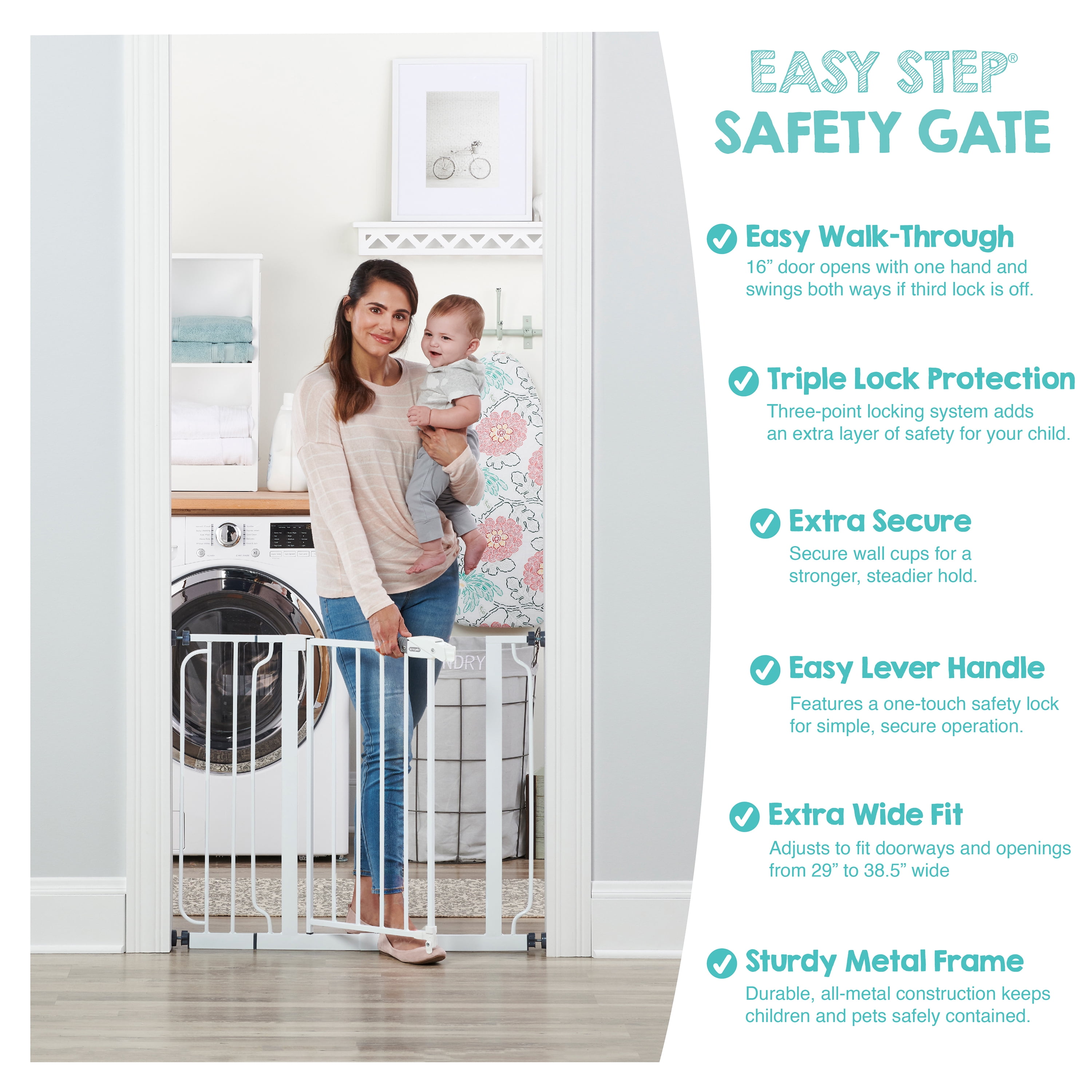 Regalo International Easy Step Extra Wide Baby Gate