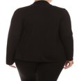 thumbnail image 4 of Women‘s Plus Size Solid Casual Long Sleeve Drape Front Open Jacket Cardigan, 4 of 4