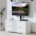 thumbnail image 2 of EDTara Console Multimédia avec 4 Tiroirs, Meuble Télé avec Support à Hauteur Réglable pour Téléviseurs de 32–80 Pouces, 2 of 8