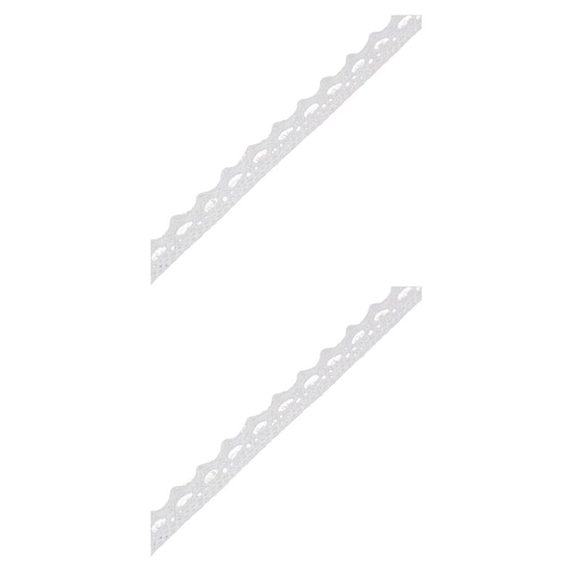 Baohd 1 Roll Lace Craft Ribbon Charming Stylish DIY Craft Creative Sewing Accessory Clothes Supplies Good-looking Lace Trim Type3 2Set
