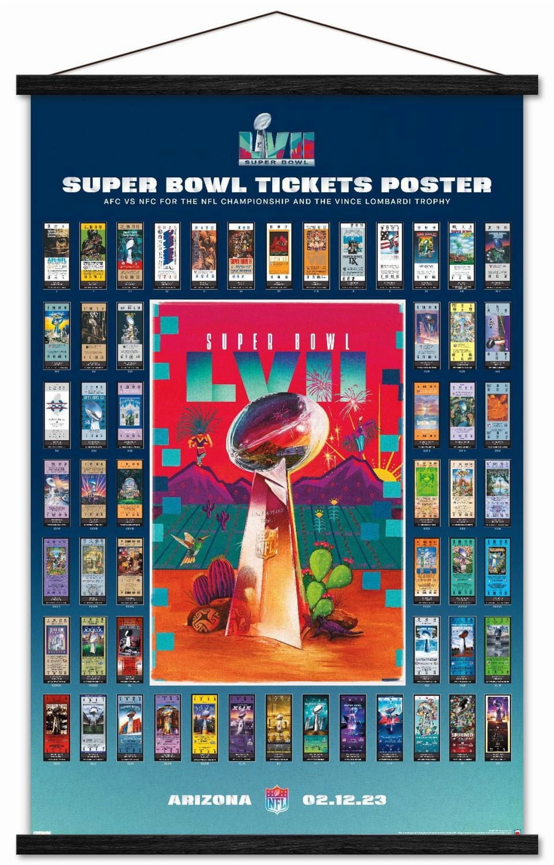 Ligue NFL - Collage de billets Super Bowl LVII