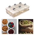 thumbnail image 3 of Lipstore Divided Serving Dishes Appetizer Tray Portable for New Year Wedding Holidays 6 Compartment, 3 of 8