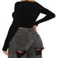 thumbnail image 4 of T-Shirt à Manches Longues Col Rond pour Femme, 4 of 6