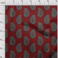 thumbnail image 2 of oneOone Cotton Flex Fabric Paisley Block Print Fabric BTY 40 Inch Wide, 2 of 4