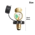 thumbnail image 2 of Mosiee Gastank Adapter Converts Pol Tanks Service Valve To Qcc/Type1 Gases Cylinder Connector Pressure Gauge For 5-100Lb Propane Tanks, 2 of 8
