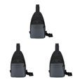thumbnail image 2 of kurtrusly Hands Free No Burden Outdoors Chest Bag Soft Polyster Large Capacity Easy To Carry Chest Bag For Men grey 3Set, 2 of 6