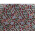 thumbnail image 4 of oneOone Georgette Viscose Fabric Leaves & Floral Block Printed Fabric 1 Yard 42 Inch Wide, 4 of 5