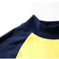 thumbnail image 4 of HAiming Mens Shirt Color Block Fleece Strenchy Long Sleeve Soft Casual Crew Neck Pullover Basic Tops, 4 of 6