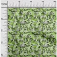 thumbnail image 2 of oneOone Georgette Viscose Green Fabric Abstract Craft Projects Decor Fabric Printed By The Yard 42 Inch Wide, 2 of 4