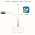 thumbnail image 4 of LEEYNEER 2025 NEW 4 In 1 USB3.0 TF Flash Drive Type-C Mobile Storage OTG Photo Stick U-Drive Files SD/ TF Card Reader Compatible For IPhone for ipad for samsung Android Phone With Type-c, 4 of 5