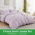 thumbnail image 2 of Gogreen Ensemble de Housse de Couette Simple, Microfibre Douce et Respirante 3 Pcs Ensembles de Literie Simple, Motif Ensemble de Housse de Couette Simple Confortable, avec Fermeture Éclair (Simple), 2 of 8