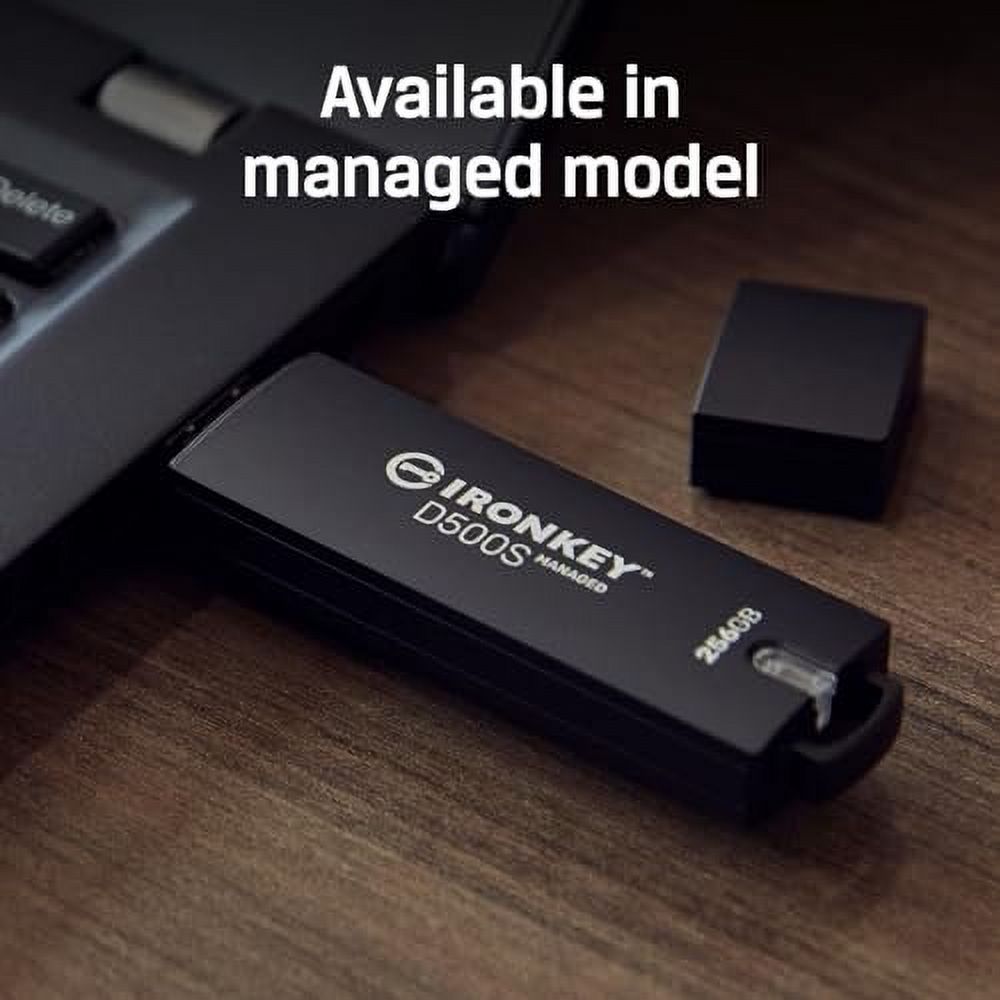 Kingston Ironkey D500S Clé USB cryptée 16 Go | Double partition cachée | FIPS 140-3 niveau 3 | XTS-AES 256 bits | Protection BadUSB et Brute Force | Option multi-broches | IKD500S/16 Go