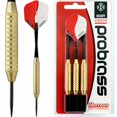 thumbnail image 3 of Harrows Pro Brass Steel Tip Darts – Knurled Grip, Precision Balanced, 3-Pack, 3 of 5