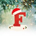 thumbnail image 3 of XZNGL Christmas Little Red Hat Letter Pendant DIY Writable Name 26 Letter Pendant 5PCS, 3 of 8