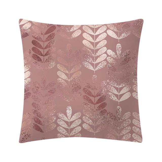 XZNGL Home Decor Rose Gold Decor Rose Gold Pink Cushion Cover Square Pillowcase Home Decoratio