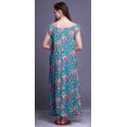 thumbnail image 2 of Bimba Vêtements de Nuit pour Femmes Chemise de Nuit Imprimée Robe Longue Maxi en Rayonne, 2 of 4
