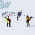 thumbnail image 3 of HILABEE 3 Pcs Peint à la Main 1/64 Modèle Miniature Ski Figurines Table Micro Paysage B, 3 of 9
