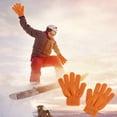 thumbnail image 4 of Meitianfacai Winter Warm Solid Color Knitted Kids Gloves Split Finger Gloves, 4 of 9