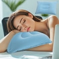 thumbnail image 2 of W-539 Blue Large Inflatable Plush Rectangular Napping Pillow For Outdoor Camping Travel Comfort Cushion Pvc Material #t752t, 2 of 7
