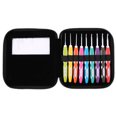 thumbnail image 2 of 9PCS Crochet Hooks Set Knitting Smooth Needle Tools Ergonomic Plastic Handle Aluminum Hooks(#1), 2 of 10