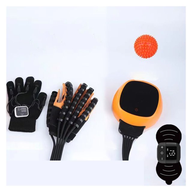 Intelligent Rehabilitation Robot Gloves Each Finger Sleeve Has Precise Sensor Support Low Frequency Pulse Massage Hand Training ,Easy to Operate