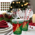 thumbnail image 1 of RRJ Christmas Party Tableware Set Disposable Plates Cups Napkins, 20-Piece Holiday Dinnerware Kit, 7-Inch 9-Inch Paper Plates For Festive Gatherings, Red Green Gold Themed Disposable Tableware, 1 of 6