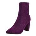 thumbnail image 1 of Womens Fashion Leopard Print Pullover Boots Socks Boots Ankle Boots, 1 of 9