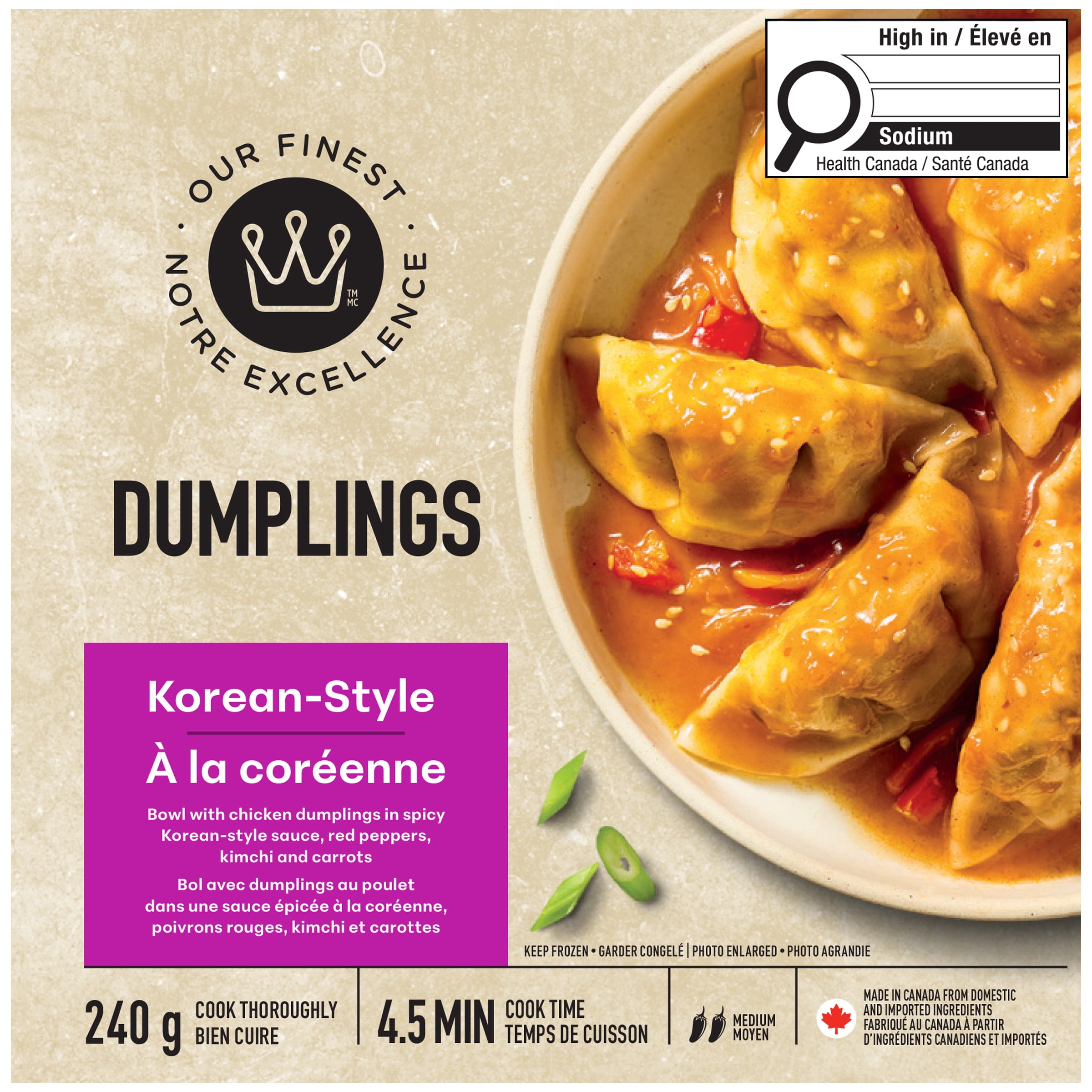 Dumplings À la coréenne Notre Excellence 240 g