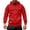 Red3, variant on LUOGENLI Hoodies for Men Carhartt Dark Blue Heavyweight Solid Color Hoodie for Fall and Winter Casual Pocket Sweatshirt for Youth Comfortable and Stylish Outdoor Wear Red3 Size XXXXXL
