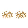 thumbnail image 2 of Langgg Earring Stud Base Handmade Popular Personality Ear Pins Setting Lady Daily Wear DIY Jewelry Making Tool Time Supplies Gold 4mm 2Set, 2 of 6