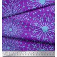 thumbnail image 3 of Soimoi Purple Moss Georgette Fabric Artistic Geometric Print Fabric by Yard 42 Inch Wide, 3 of 5