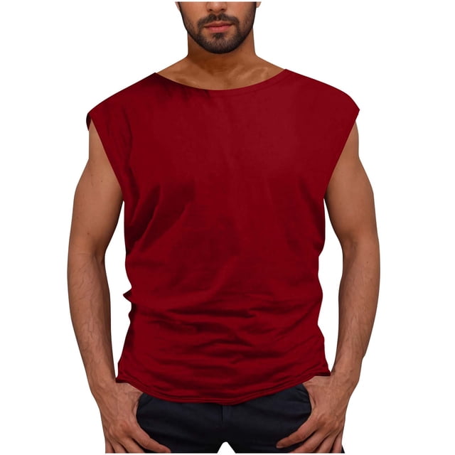 Workout Tank Tops for Men Athletic Gym Running Cap Sleeve Muscle Tees Fitness Bodybuilding Sleeveless Shirts