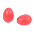thumbnail image 1 of 2 Paires de Maracas Musicaux en Plastique à Percussion en Forme d'Oeuf Rouges, 1 of 7