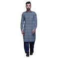 thumbnail image 1 of Atasi Kurta Pathani Classique à Col pour Garçons Chemise en Rayonne à Poche avant, 1 of 5
