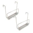 thumbnail image 1 of Oleegame 2PC Spoon And Lid Rest Stainless Slow Cooker Lid Holder Kitchen Crock Pot Lid Holder For Cooking Pot Lid Organizer Fits Most Slow Cookers Pot Lid Rack With Silicone Sink Gray, 1 of 6