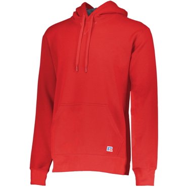 Russell Athletic Chandail à Capuchon en Molleton Riche en Coton, S, Rouge Vif