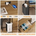 thumbnail image 3 of AKDSteel 2 Drawer File Cabinet For Letter, Legal & a4, Printer Cabinet With Led Lights And Power Strip For Home Office, 3 of 7