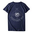 thumbnail image 4 of Pompotops T-Shirt Décontracté à Manches Courtes pour Femmes avec Imprimé Lettre, 4 of 6