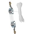 thumbnail image 1 of Abbracc Rope Pulley Hoist for Heavy Lifting Block and Tackle Pulley System 20 m Rope, 1 of 9